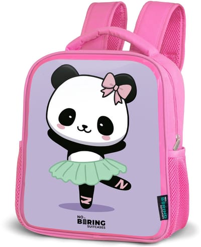 NoBoringSuitcases.com® - Rugzak roze - Schooltas meisjes - Kawai - Ballet - Panda - Kinder rugtas meisje - Boekentas kind - Kinderrugzak voor school - Schoolrugzak