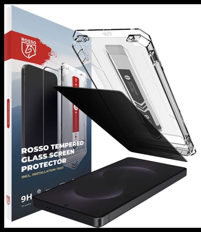 Rosso Privacy Screen Protector Geschikt voor Samsung Galaxy S25 Edge - 9H Gehard Glas - Installatietray - Case Friendly Tempered Glass - Stofvrij - Eenvoudige Installatie