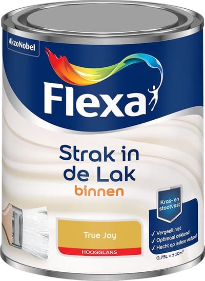 Flexa - Strak In De Lak Binnenlak Hoogglans - True Joy - Mengverf - 750 Ml