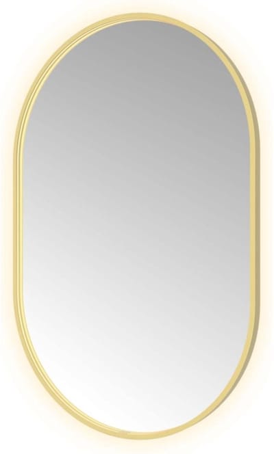 Hotbath &More Mirrors Oval LED Badkamerspiegel - Ovaal - 120 x 80 cm - Geborsteld Messing Pvd