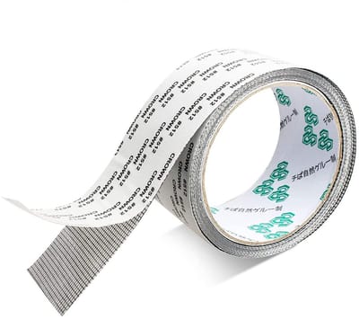 Dailygoods- Raamhor Tape 2m/5cm - Sterke Lijm - Glasvezel Materiaal - Weerbestendig - Temperatuurweerstand - Inclusief Schaar - Schermreparatietape