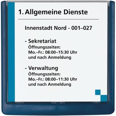 DURABLE Naambord Click Sign, kunststof, 149 x 148,5 mm