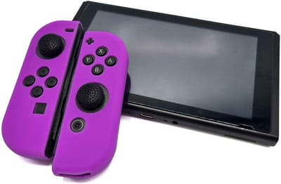 Gadgetpoint - Hoesjes & Skins voor Nintendo Switch 1 - Performance Gaming Case - Soft Grip Covers - Anti-Slip Joy-Con Controller Accessoires - Paars