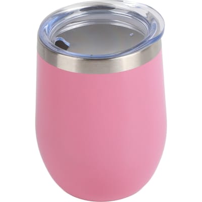 12oz 304 Roestvrij Staal Eierschaal Beker U-Vorm Isolatie Wijn Beker Grote Buik Eierschaal Beker Roze 12oz