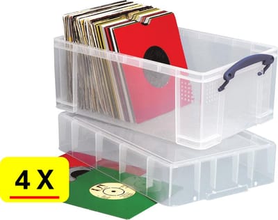 Really Useful Box - 9 Liter - XL - Transparant - 4 stuks