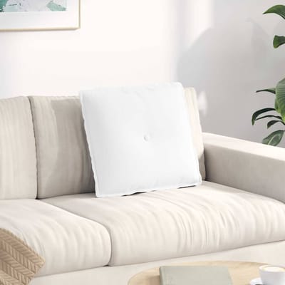 vidaXL - Rugkussen - Wit - 200 - x - 19 - x - 50 - cm - Stof