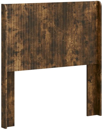 vidaXL - Hoofdbord - Gerookt - eiken - Bewerkt - hout