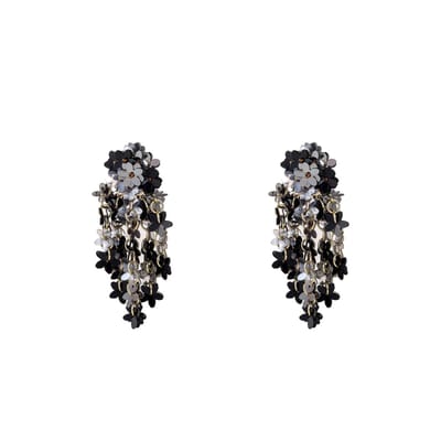 Go Dutch Label Oorknoppen Flowery Flow Zwart