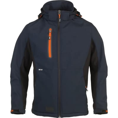 Herock Trystan softshell werkjas Experts (1903) - Marine | Zwart - XXXL