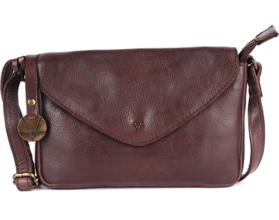 Echte Italiaanse Leren Kleine Crossbody Slingtas met RFID-bescherming – Trendy Casual Kantoortas met Verstelbare Schouderriem