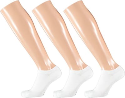 Apollo - Sneakersokken Bamboe Wit 3 Paar Maat 35/38 - Enkelsokken
