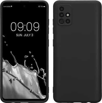 kwmobile telefoonhoesje geschikt voor Samsung Galaxy A51 - Hoesje voor smartphone - Precisie camera uitsnede - In zwart
