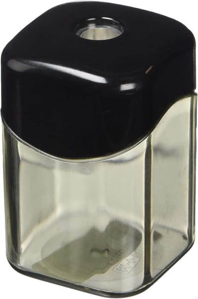 + R 709230000 puntenslijper vierkant Mg eenvoudig puntenslijper, zwart/rook, zilver, 4004627180639