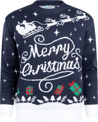 Foute Kersttrui Dames & Heren - Christmas Sweater "Stijlvol Merry Christmas" - Mannen & Vrouwen Maat S