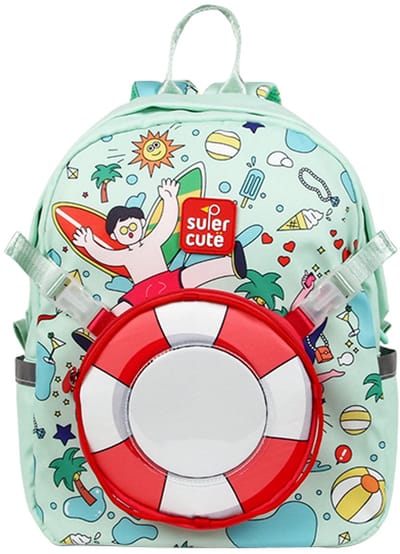 Mishti | SuperCute Rugzak | Kinderen Schooltas | 2 in 1 School Rugtas | 3-8 Years Old Jongens and Meisje | Waterdicht | Lichtgewicht 240g | 35cm x 27cm x 11cm Goede Maat | Premium Stijl Strand Tas | Schooltas Meisje | Schooltas Jongen | Schooltassen