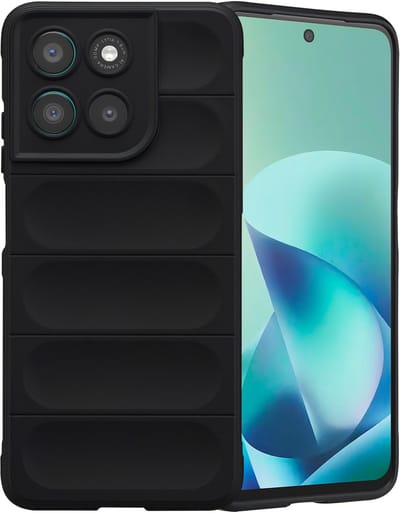 imoshion Hoesje - Geschikt voor Motorola Moto G57 Power - EasyGrip Backcover - Zwart