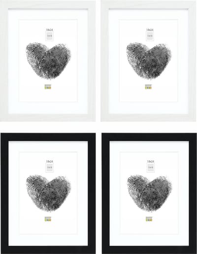 Deknudt Frames fotowand S66KMP 5 - 4 fotokaders - foto 13x18/18x24 cm