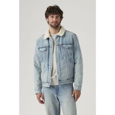 Levi's Type Iii Sherpa Trucker Jacket Taglia: M | Giacche di jeans Outlet | Uomo