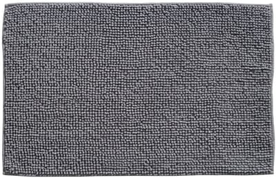 Badmat Indiana Antraciet 50x78 cm – Zachte Chenille Badmat Rechthoek – Luxe Douchemat – Sneldrogend & Waterabsorberend – Oeko-Tex Gecertificeerd – Wasbaar