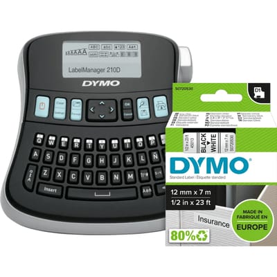 DYMO LabelManager 210D+ Labelprinter Qwerty + 1 extra label