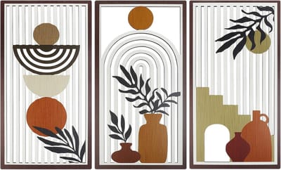 Set van 3 Moderne Wanddecoratie Kunst Prints - Abstracte Stijl voor Woonkamer en Slaapkamer