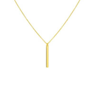 Geelgouden Collier balkje 0 4019328