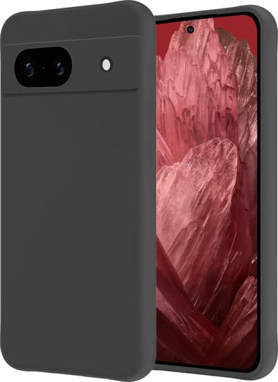 Hoesje - Geschikt voor Google Pixel 8a - Sterk & Shockproof - Hoes Cover - Siliconen Case - Zwart