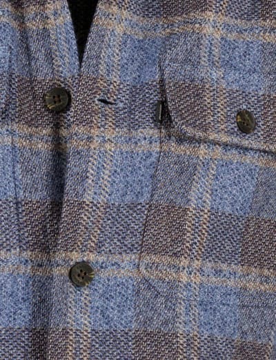 Onderhemd Vanguard Overshirt Ruiten Blauw