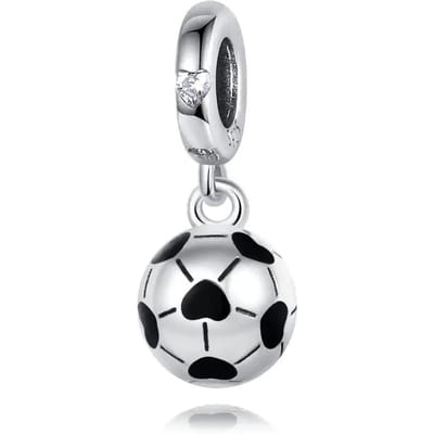 Elegante Schattige Bedel Koper Echte Voetbal Kokosboom Pet Kralen Passend voor Armbanden Dames Sieraden DoeHetZelf Cadeau white