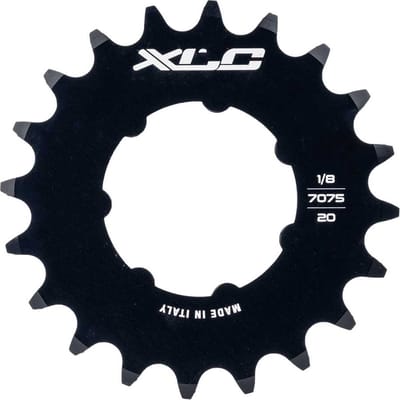 XLC kettingwiel SSS03 baan met ring 1/8 20T staal zwart