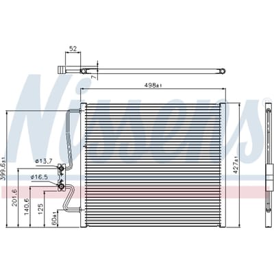 Condensator, airconditioning NISSENS 94275