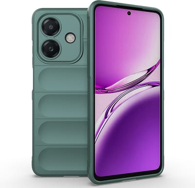 MobyDefend Hoesje - Geschikt voor Oppo A60 5G / Oppo A40 / Oppo A40m - TPU Gripcase - Groen