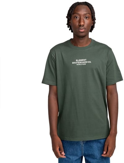 Element Skateboard Co T-shirt Met Korte Mouwen Groen L Man