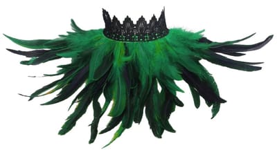 aladdien - Feather Sjaal - Halloween Kostuum - Gothic onderarm cape - Groen - Perfect voor feesten - Uniek design - Geschikt voor kostuumfeest - Groen