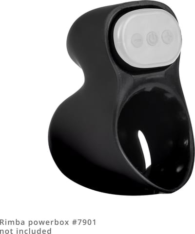 Rimba Electro Play - E-Stim Penis Head Stimulator - Bi-Polair - Zwart