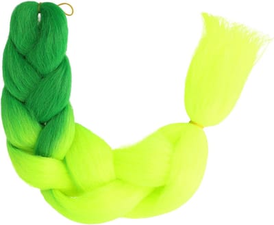 Haarsoires Imitatiehaar - Jumbo Braids 60cm - Hairextensions - Geel Groen - Braiding Hair - Vlechthaar - Vlechtextentions