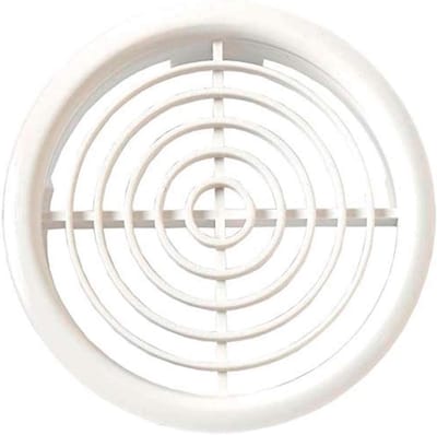 Ventilatie Rooster Wit 100mm (Pak van 2) voor Dakranden