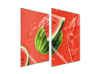TMK ArtDeko - Snijplank - 2x35x52 cm - Veiligheidsglas - Meerkleurig