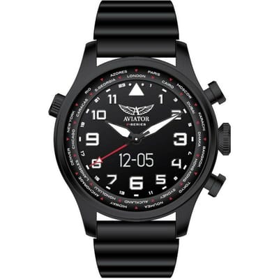 Aviator F-Series Smartwatch Black 45 mm | AVW79215G360