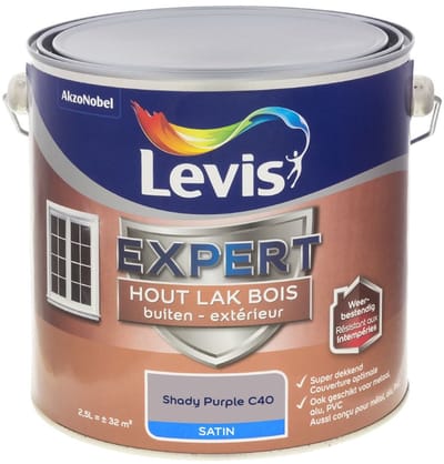 Levis - Expert Hout Lak Buiten Satin Mix - Shady Purple C40 - Mengverf - 2,5 L