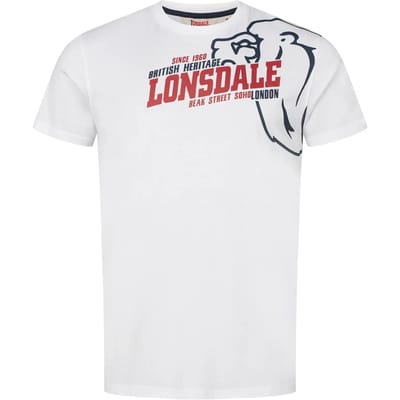 Lonsdale Walkley T-shirt Met Korte Mouwen Wit L Man