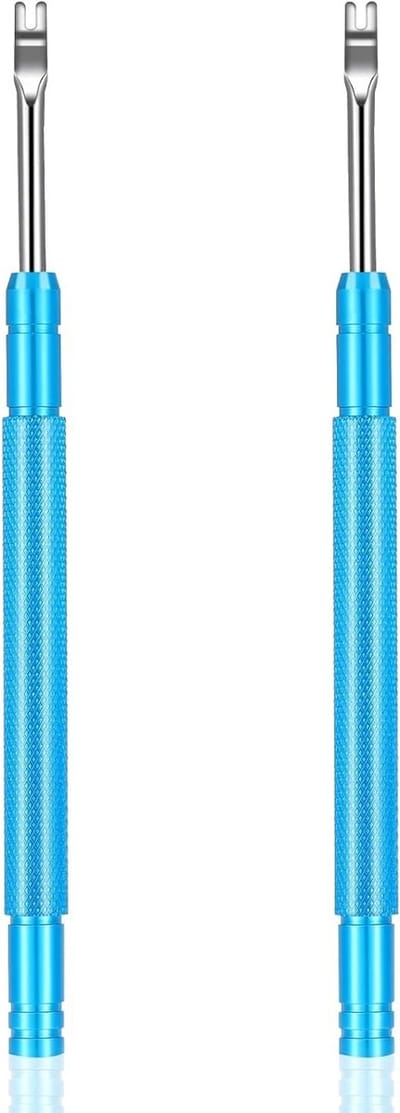2 Stuks Horloge Hand Verwijderaar, Professionele Horloge Reparatie Tools, Lever Puller en Accessoires voor Horlogemakers, Blauw