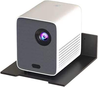 Projector Wandplank - Muurbeugel Nachtkastje - Ruimtebesparend Ophangen - Ponsvrije Installatie - Maat S - Zwart