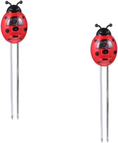 Bodemtester Bloem Kit - Bodem Meter Tuin - Planten Verzorgen - 3-in-1 Meting - 30 cm - Rood