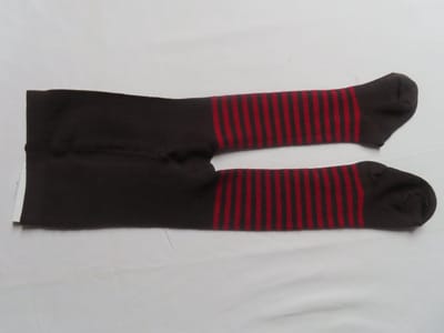 Maillot - Kousenbroek - Collant - Meisje - Bruin , rood - Gestreept - 62/68