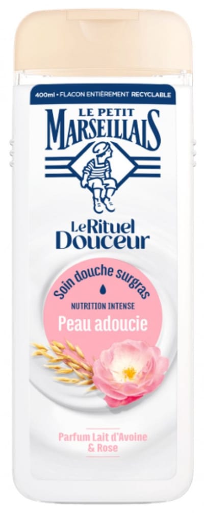 Le Petit Marseillais Le Rituel Douceur Huidverzachtende Doucheverzorging Havermout en Roos 400 ml