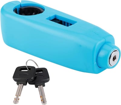 Stuurslot Universeel - Veiligheidsslot Motor - Diefstal Beveiligen - Roestvrij Staal Draad - Niet Van Toepassing - Blauw