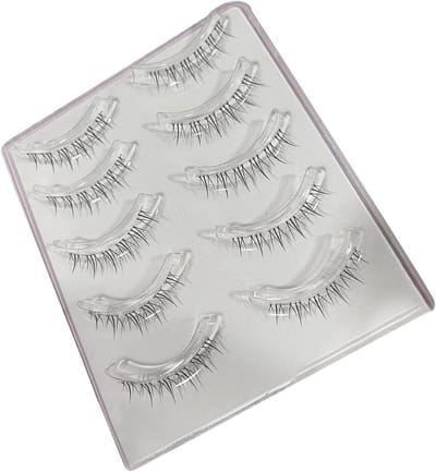 Nepwimpers Clusters - Onderste Wimpers - Feestelijke Make-up - Handgemaakt Decoratief - 5 Paar - Kleurrijk
