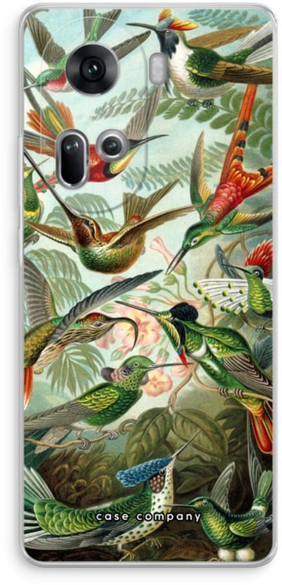 Case Company® - Hoesje geschikt voor Oppo Reno 11 hoesje - Haeckel Trochilidae - Soft Cover Telefoonhoesje - Bescherming aan alle Kanten en Schermrand
