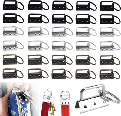 Dailygoods - 30 Stuks Lanyard Blanks met Sleutelhanger Hardware - DIY Handwerk in 3 Kleuren